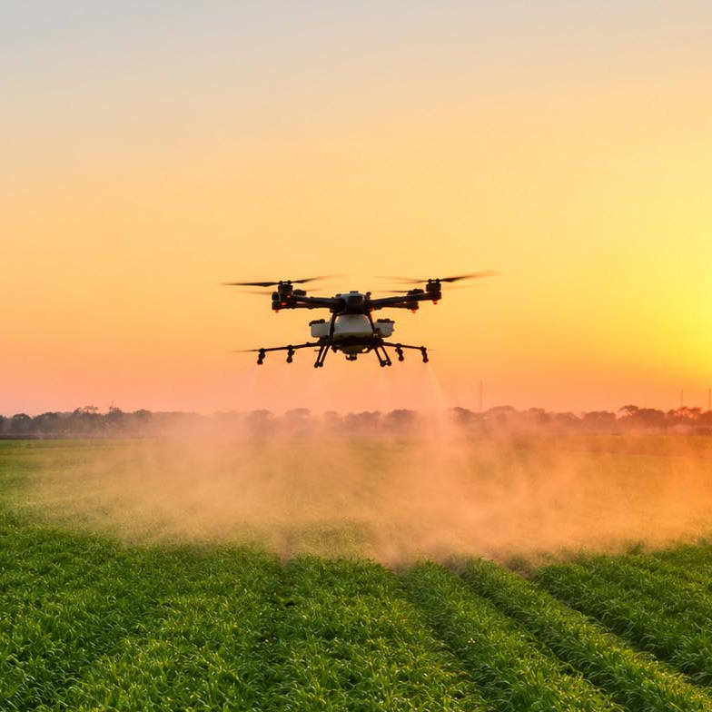 Elevon Aerial Ag Z80 drone spraying corn field4